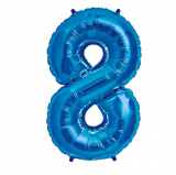 Párty balón 8 modrý 75cm