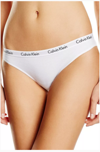 Nohavičky CALVIN KLEIN Carousel D1618E bílé