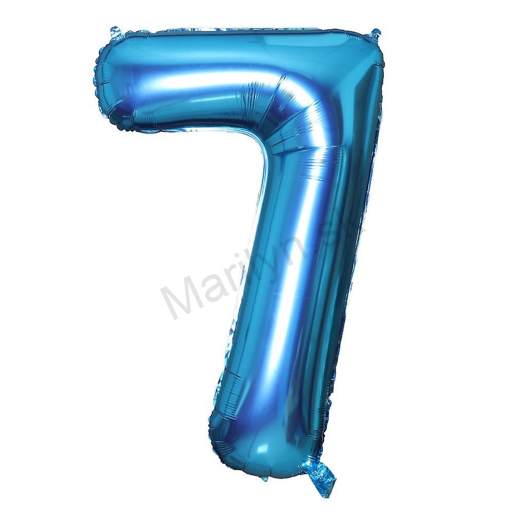 Párty balón číslo 7 modrý 100cm