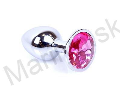 Análny kolík s ružovým kryštálom M