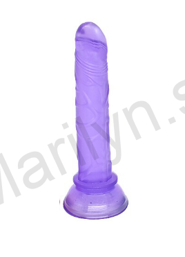 Fialové dildo s prísavkou 13cm