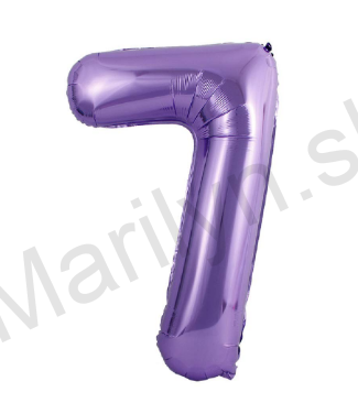 Balón číslo 7 fialový, 100cm