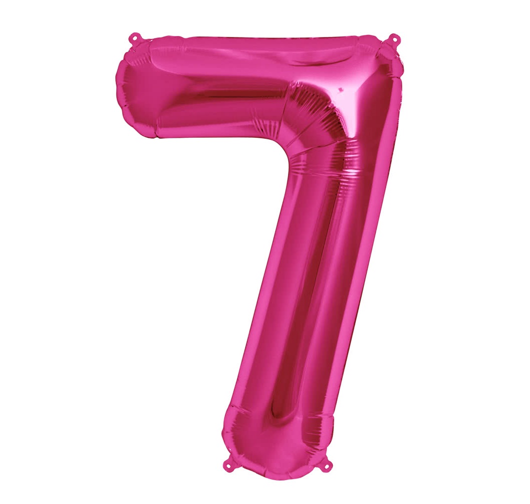 Párty balón 7 ružový
