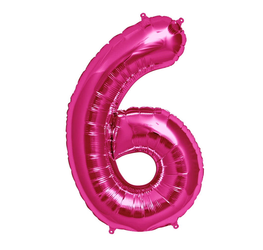 Párty balón 6 ružový