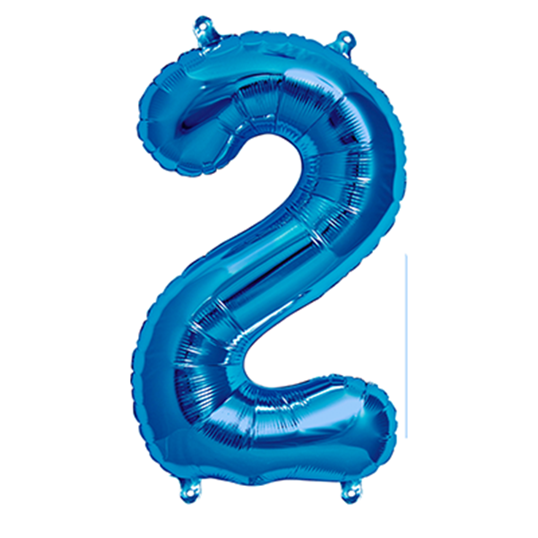 Párty balón 2 modrý 75cm