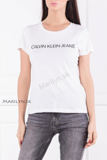 Tričko CALVIN KLEIN JEANS white