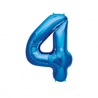 Párty balón 4 modrý 80cm