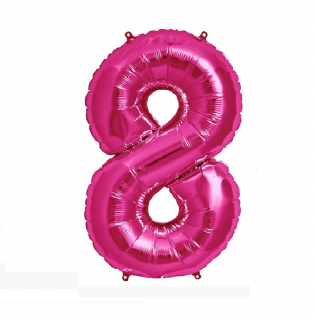Párty balón 8 ružový 73cm