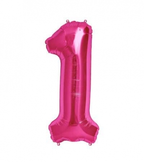 Párty balón 1 ružový 75cm