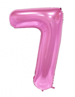 Párty balón 7 ružový 100cm