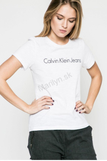 Calvin Klein Jeans tričko biele