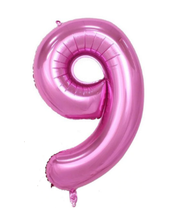 Party balón 9 ružový 100cm